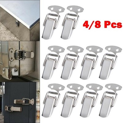 4/8 STCK. Edelstahl Riegel Klemme Feder Lastgehäuse Schnalle Fixd Clip