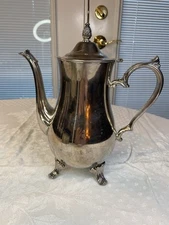 International Silver Company Silver Plated Teapot Pineapple Finial Top Vintage