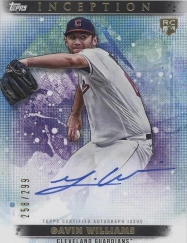 Gavin Williams 2024 Topps Inception Rookie Autographs Blue #/10 RC 