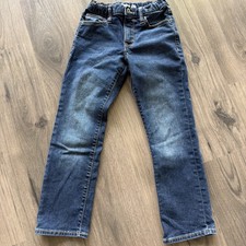 Old Navy Youth Boy's Straight Built-in-Flex Blue Denim Jeans Size 8 Classic