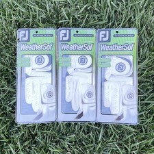 3 New FOOTJOY WeatherSof Cabretta Leather Golf Gloves Women s Medium RH