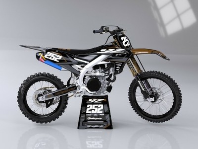 CustomMX: Grafik Kit passend für alle Yamaha YZ YZF WR WRF Modelle 85 12 250 450 426