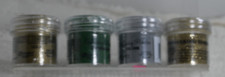 Ranger Embossing powder set of 4 green/silver/gold glitter/gold