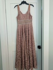 Champagne Pink Prom Dress Size 3 With Pockets