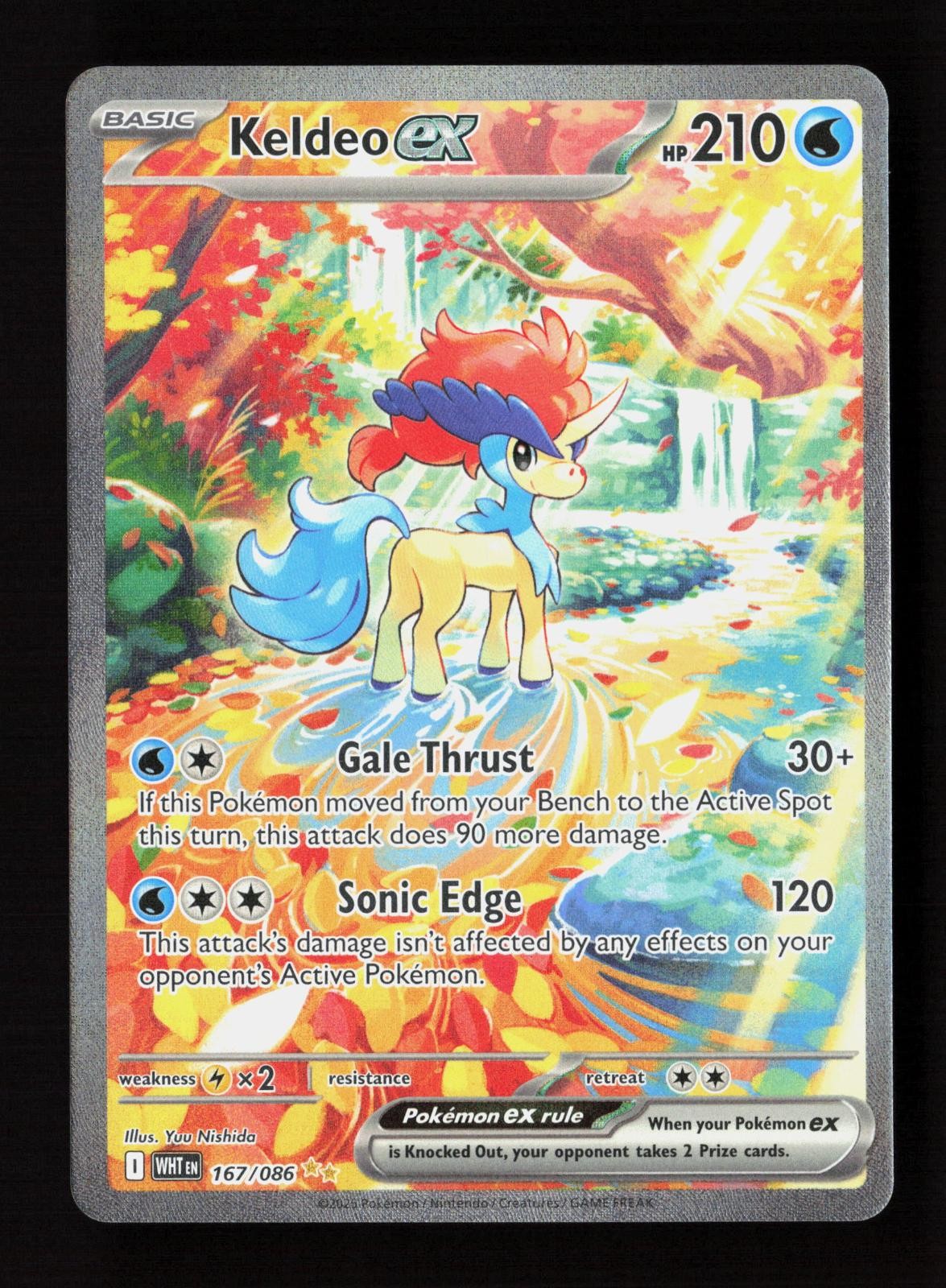 Keldeo ex 167/086 Holo Special Illustration Rare White Flare Pokemon Near Mint