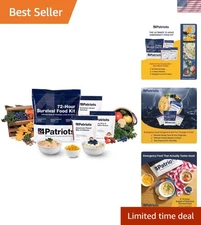 Emergency Food Supply: 72-Hour Kit with 20 Tasty Servings, Designed for 25