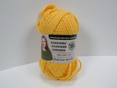Loops & Threads Charisma Yarn Yellow #133746 Single Skein NEW  Bulky 5
