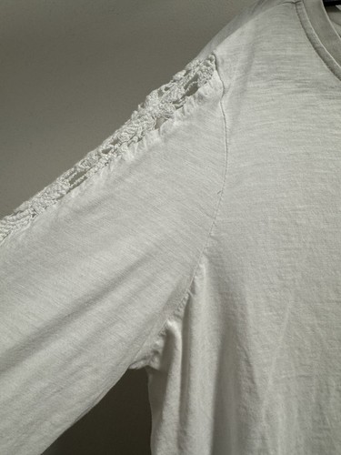 Sundance Canyon Creek Thermal Crochet Long Sleeve Top XL White - Picture 3 of 7