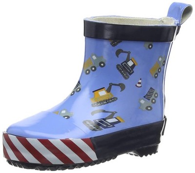 Playshoes Gummistiefel Halbschaft Regenstiefel, Baustelle, 25 EU - Neu