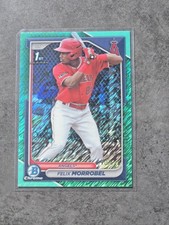 2024 Bowman - Chrome Felix Morrobel #BCP-121 Aqua Shimmer Refractor /125 (RC)