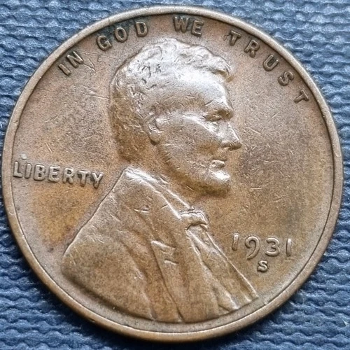 1931 S Lincoln Wheat Cent 1c XF #99374