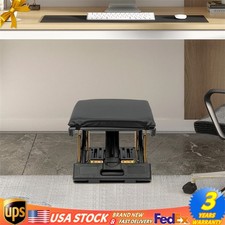 Foot Rest Stool Ergonomic Adjustable Height Under Desk Car Portable Footstool