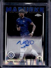 2024-25 Topps Chrome UEFA Noni Madueke Auto Black Refractor #/10 Chelsea