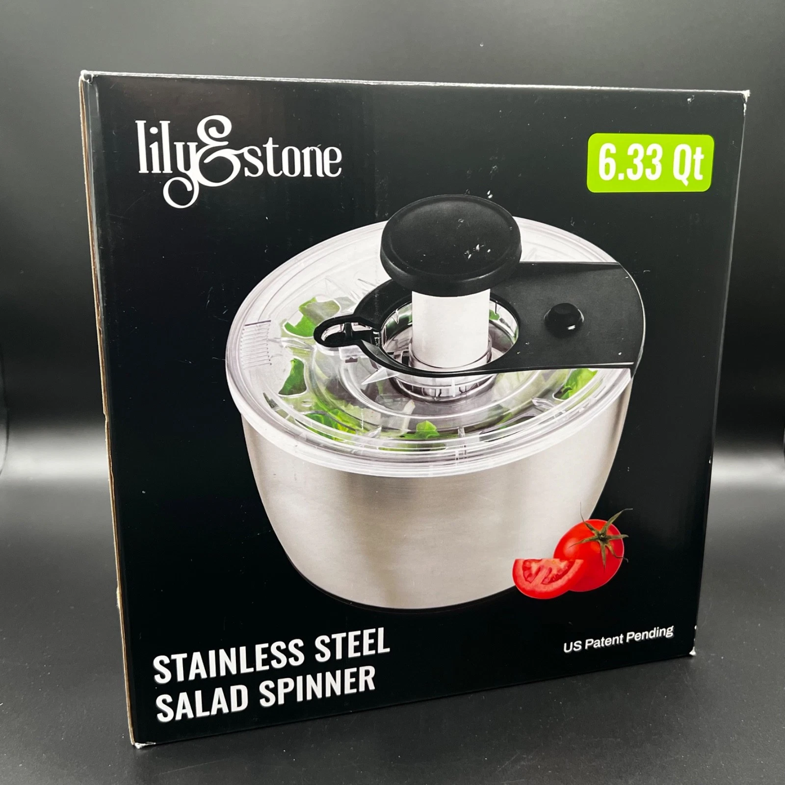 🍓🥬 Lily&Stone Stainless Steel Salad Spinner 6.33 Qt NIB 🥬🍓
Opens in a new window or tab