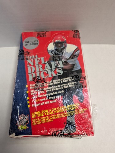 1994 NFL DRAFT PICKS Football Factory Sealed Box possible Jerry Rice auto(Box 2) - Picture 1 of 2