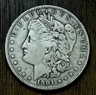 1901-S Morgan Silver Dollar VF Better Date ~ 26077