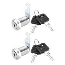 Cam Lock 30mm Cylinder Length for Max 7/8-inch Panel Keyed Different 2Pcs