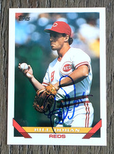 BILL DORAN Signed 1993 Topps #608 Cincinnati Reds Card Autograph