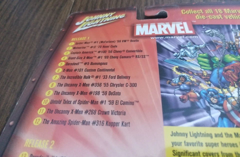 Johnny Lightning Marvel X-Men #9 '59 Desoto (2002 jugando a Mantis) Foto 4 de 4