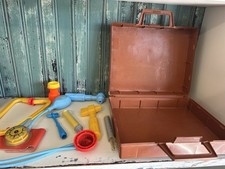 Vintage 1977 Fisher Price Medical Kit Doctor Nurse Play Set .