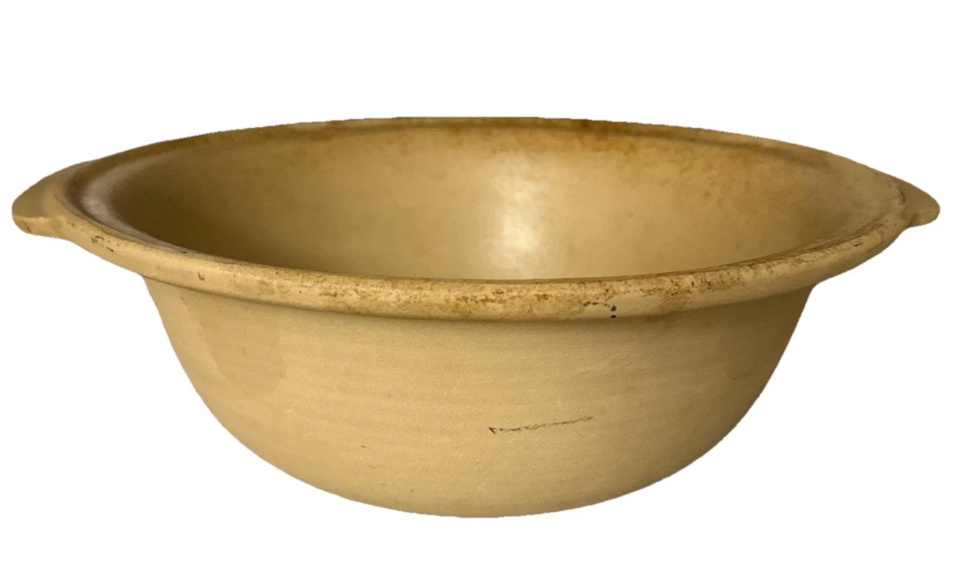 Pampered Chef Family Heritage Stoneware 12.5” Large Baking Bowl Bread Bowl USA
