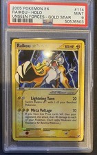 2005 POKEMON EX UNSEEN FORCES GOLD STAR #114 RAIKOU-HOLO PSA 9 Mint on eBay