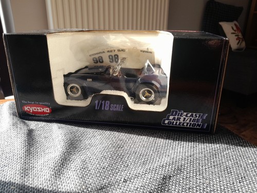 Kyosho 1/18 Scale Diecast 7006 9800 Shelby Cobra 427 - Dark Blue - Picture 1 of 9