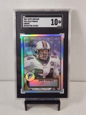 2006 Topps Heritage Chrome THC4 Zach Thomas Ref /552 SGC Gem 10 Dolphins HOF