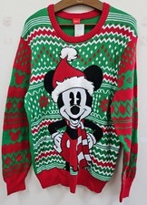 Disney s Mickey Mouse Ugly Christmas Holiday Sweater Size Large New With Tags