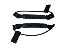 Kayak Carry Handle Pair, Black Rubber, Paddle Park Bungee, Marine Boat, Canoe