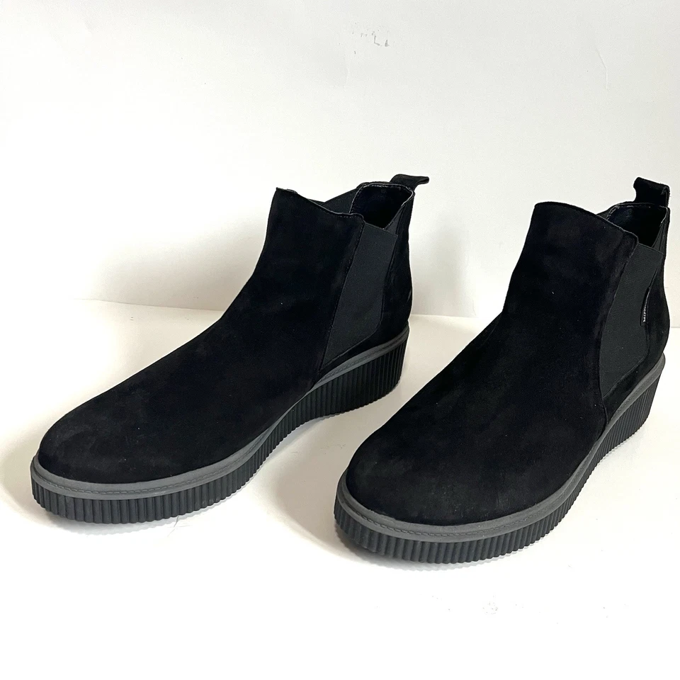 Botas de tornozelo Mephisto de couro preto camurça sistema Run Off Air Jet; Tamanho 10; UE 7.5 - Imagem 2 de 4