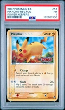 PSA 1 2007 Pokemon EX Power Keepers Pikachu STAMPED Reverse Holo Foil 57/108