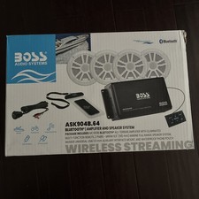 Boss Audio ASK904B.64 4-Channel Bluetooth Amplifier With 4 Speakers