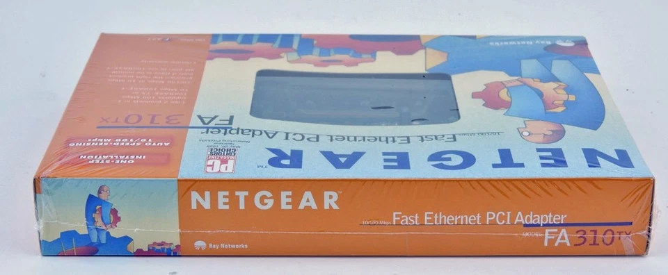 Netgear FA-310TX Fast Ethernet PCI Adapter Card 10/100 Mbps NEW FACTORY SEALED - Image 3 of 4