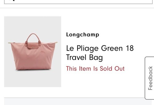 NEW Longchamp Le Pliage Tote Bag Horse Pink Large L - Foto 3 di 13
