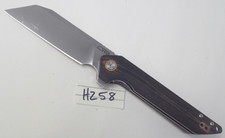 CJRB Rampart Pocket Knife Wharncliffe EDC - Rare G10 Wood Pattern - TSA Auction
