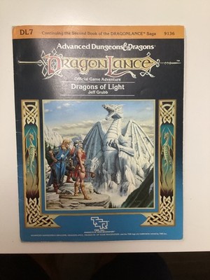 ADVANCED DUNGEONS & DRAGONS DRAGONLANCE DRAGONS OF LIGHT SPIEL ADVENTURE, DL7
