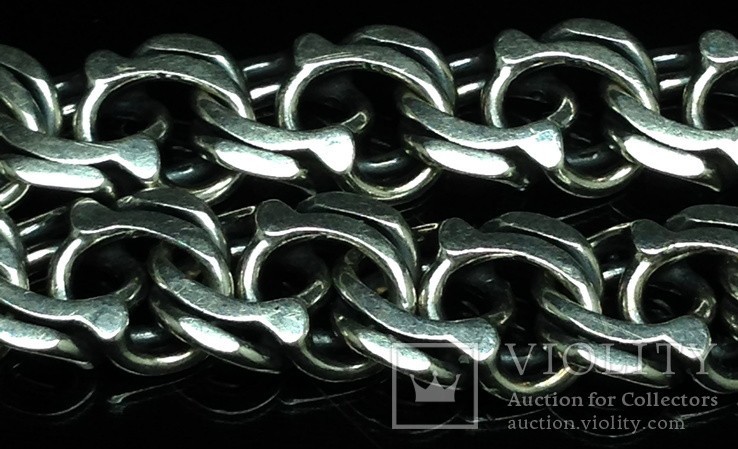 Solid 925 Sterling Silver Cuban Link Bracelet 7mm… - image 2