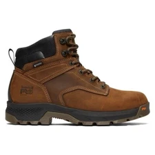 Men's Timberland PRO 6" TiTAN EV Waterproof Boots MODERN BROWN SOFT TOE NEW WORK