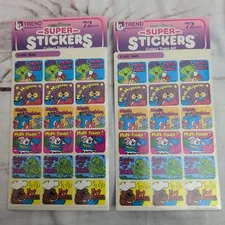 Trend Enterprises Super Stickers collectable T-1961 MATH  1987 SEALED 2 PACKS