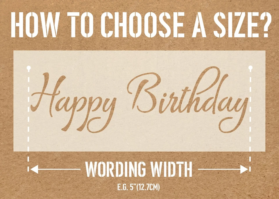 Персонализированные многоразовые майларовые трафареты текст/слово на заказ - A6 A5 A4 A3 A2 - Изображение 3 из 4