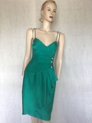 strapless open back dress Poly USA W1036 Plus Size Long Metallic Glitter V-Neck Dress main image 0