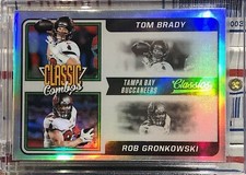 2021 PANINI CLASSICS TOM BRADY, ROB GRONKOWSKI, #CC-TA, CLASSIC COMBOS, SILVER
