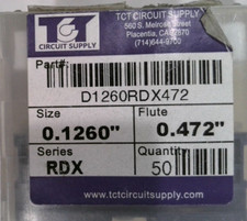 TCT REPOINTED DRILLS RDX 3.20MM 0.1260" DIA 0.472" FLUTE LOT OF 34 