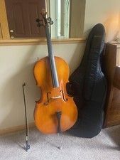 4/4 Eastman Strings Cello VC80 With Bag And Bow And 2 Music Books