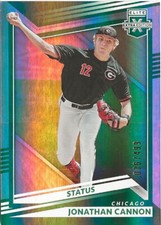 2022 Panini Elite Extra Jonathan Cannon Status RC 006/499 Chicago White Sox