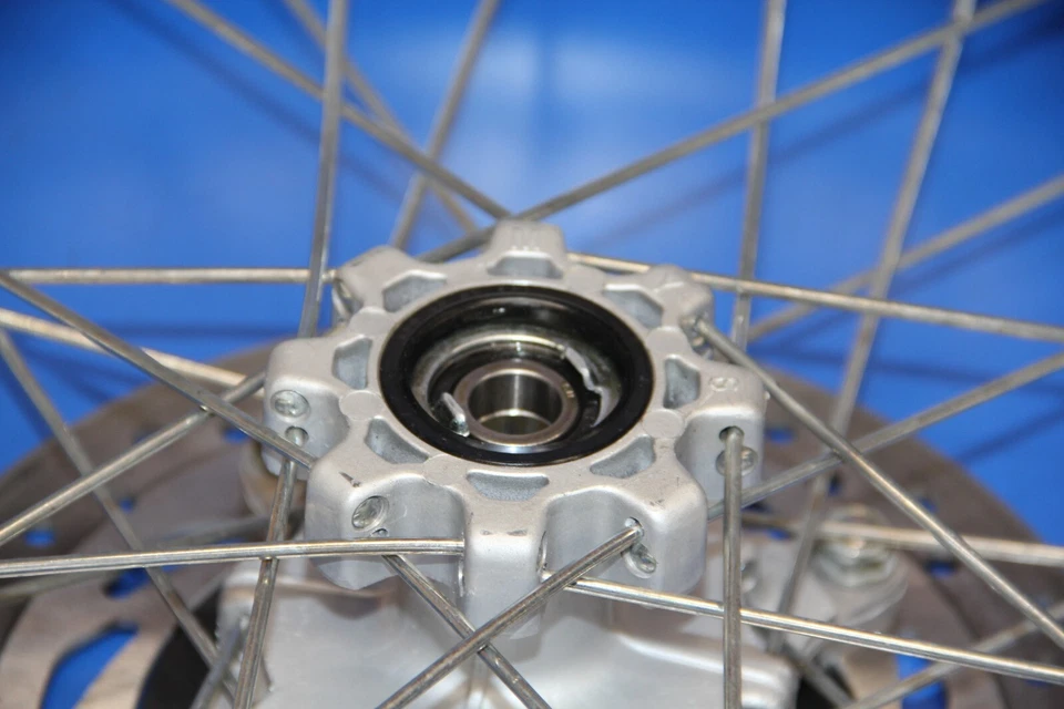 93-22 XR650L XR 650L 2001 llanta delantera radios centrales buje husillo rotor neumático Foto 3 de 4