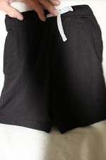Kohl's Boys shorts.Black w/ white stripe on sides ,Draw-string Size 5 Free Ship