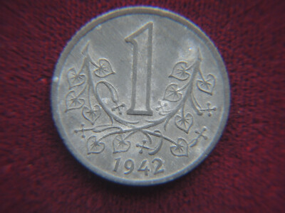 ČECHY A MORAVA 1 KORUNA 1942