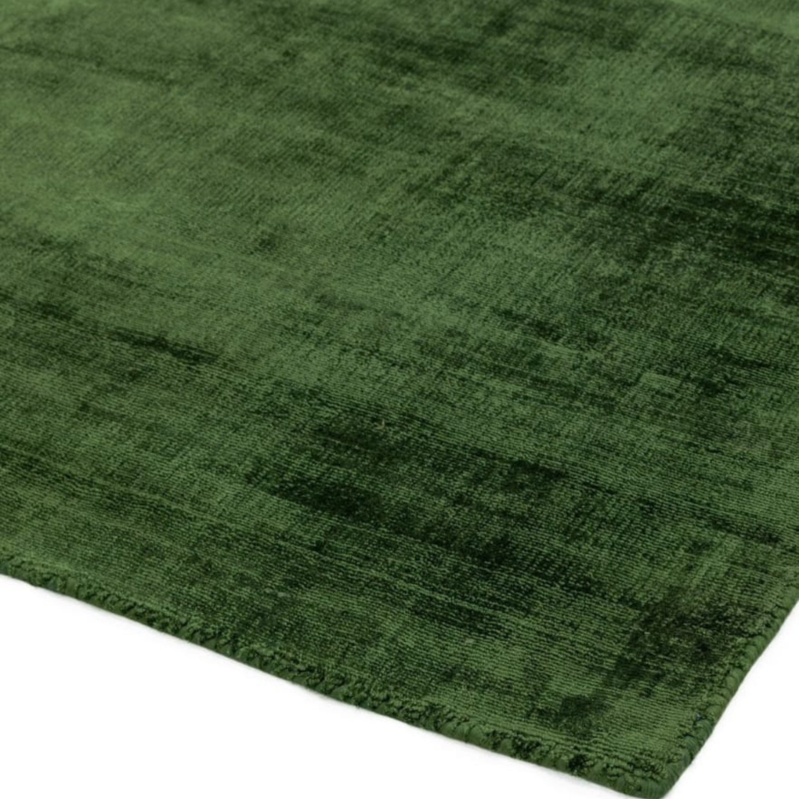 Traditional Hand loomed Carpet Green Viscose Area Rug, Hand Knotted Art Silk Rug